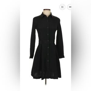 Theory Black Shirt Dress